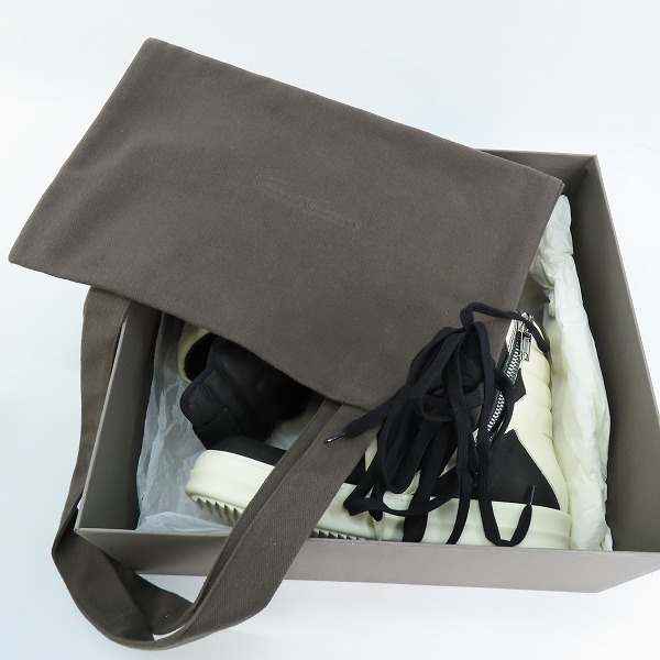 実際に弊社で買取させて頂いたRICK OWENS/リックオウエンス GEOBASKET ジオバスケット ハイカットスニーカー 42の画像 8枚目