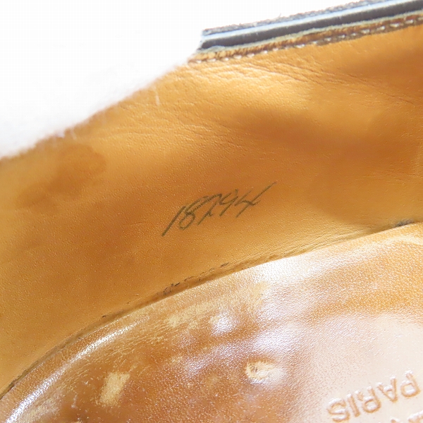 実際に弊社で買取させて頂いたJOHN LOBB/ジョンロブ CITY/シティ スウェードレザーストレートチップシューズ /9Fの画像 6枚目