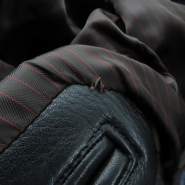 実際に弊社で買取させて頂いたRUDE GALLERY BLACK REBEL/ルードギャラリーブラックレーベル レザー テーラード ジャケット/Sの画像 5枚目