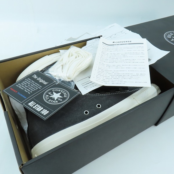 実際に弊社で買取させて頂いた【未使用】CONVERSE×STUSSY/コンバース×ステューシー コラボ ALL STAR 100 HI / ST 1CK919/26.5の画像 8枚目