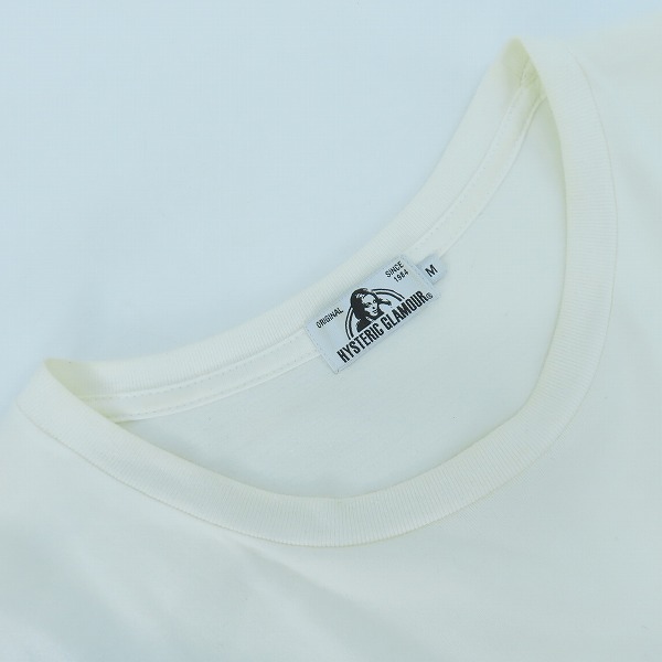 実際に弊社で買取させて頂いたHYSTERIC GLAMOUR×MEDICOM TOY/ヒステリックグラマー×メディコムトイ BE@R&GIRL 2019 プリント Tシャツ 02192CT23 Mの画像 5枚目