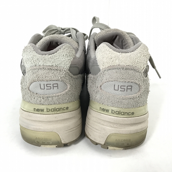 実際に弊社で買取させて頂いたNEW BALANCE×LEVIS/ニューバランス×リーバイス GREY DENIM スニーカー M992LV /27.5Dの画像 1枚目