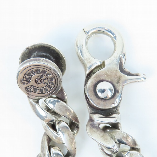 実際に弊社で買取させて頂いたCHROME HEARTS/クロムハーツ クラシックチェーン クリップ ブレスレット 13リンクの画像 5枚目