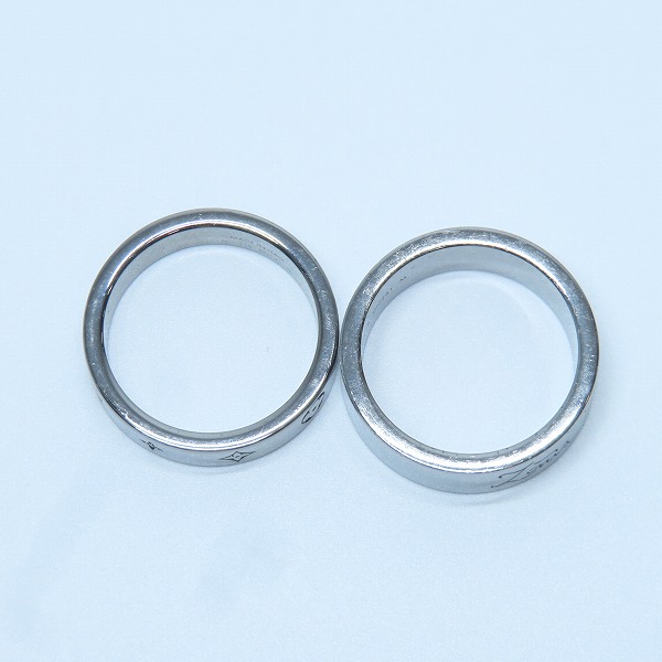 実際に弊社で買取させて頂いたLOUIS VUITTON/ルイヴィトン バーグ ユーアンドミー リング 2連 指輪 M00318/18.5-19.5号の画像 5枚目