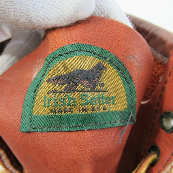 実際に弊社で買取させて頂いたRED WING/レッドウィング 半円犬タグ アイリュッシュセッターブーツ 875/7.5Eの画像 5枚目