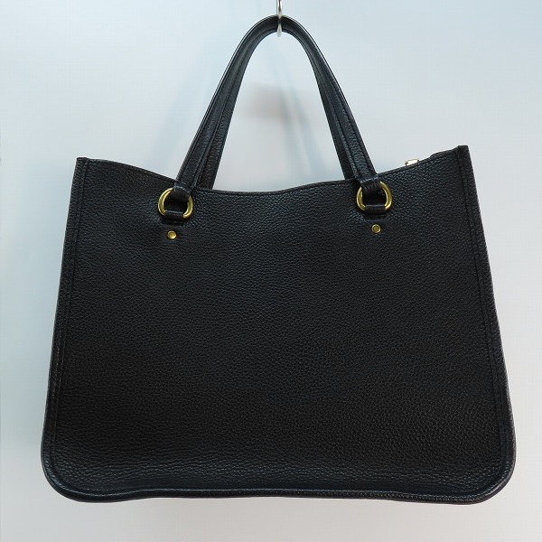 実際に弊社で買取させて頂いたCOACH/コーチ レザー トート ハンドバッグ/ショルダーバッグ ブラック C3460の画像 1枚目