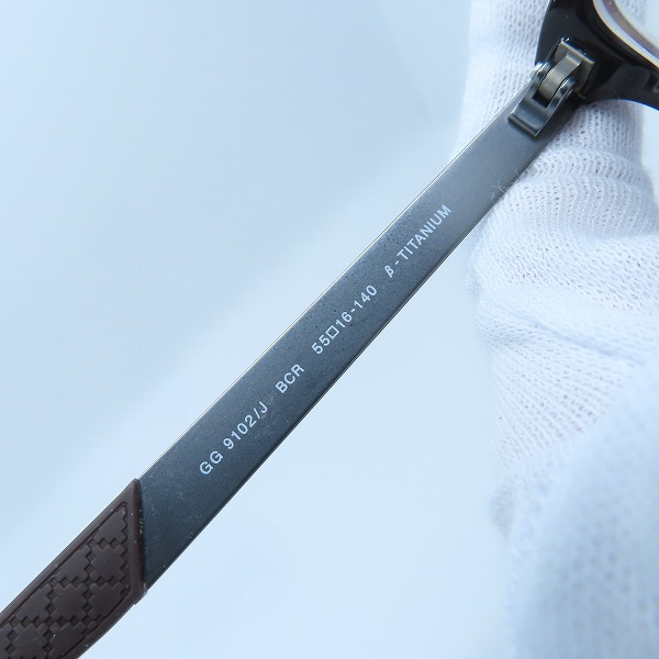 実際に弊社で買取させて頂いたGUCCI/グッチ シェリーライン GG9102 メガネフレーム/アイウェアの画像 7枚目