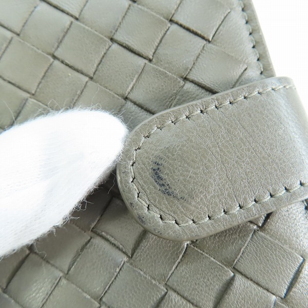 実際に弊社で買取させて頂いたBOTTEGA VENETA/ボッテガヴェネタ イントレチャート ラウンドジップコインケース付き コンパクト財布 の画像 6枚目
