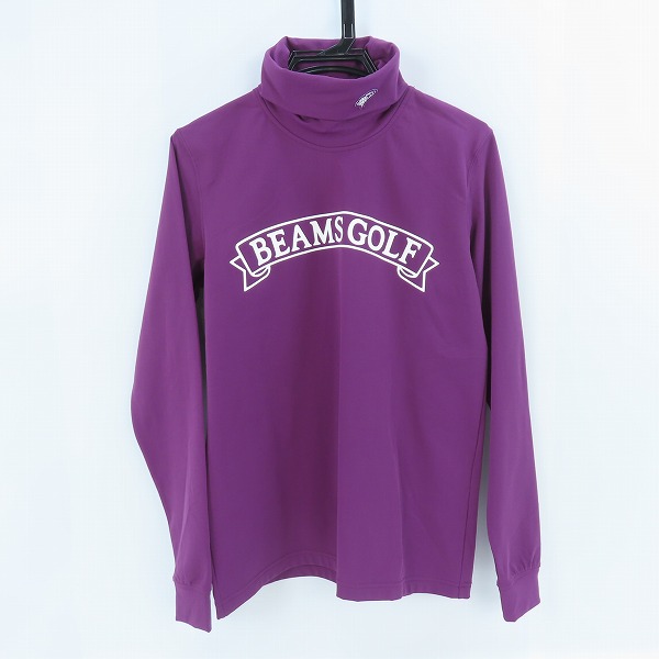 実際に弊社で買取させて頂いたBEAMS GOLF ORANGE LABEL/ビームスゴルフ クラシックロゴタートルネックシャツ PURPLE 82-14-0038/M