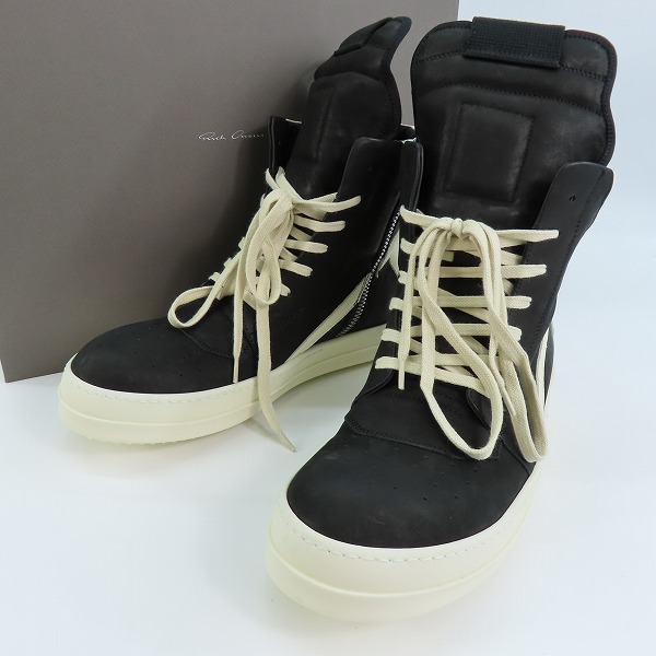 実際に弊社で買取させて頂いたRICK OWENS/リックオウエンス GEOBASKET ジオバスケット ハイカットスニーカー 42