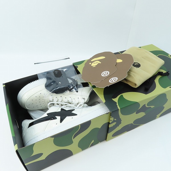 実際に弊社で買取させて頂いたA BATHING APE/アベイシングエイプ BAPE STA #2 M ベイプスタ スニーカー OZX SH M191302 M/27の画像 8枚目