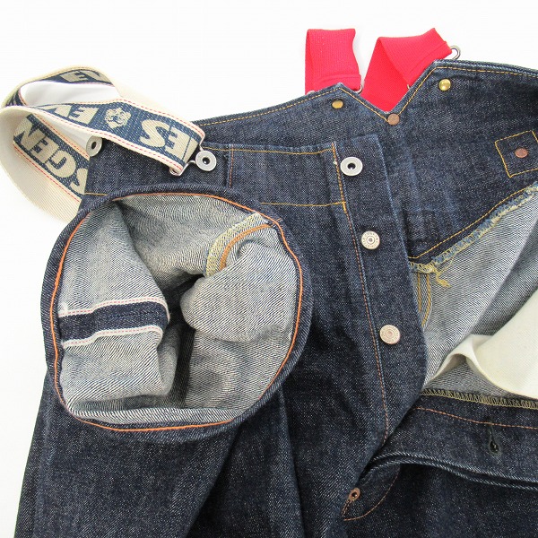 実際に弊社で買取させて頂いたEVIS/エヴィス/エビス 初期　サスペンダー付きデニムパンツ/32の画像 4枚目