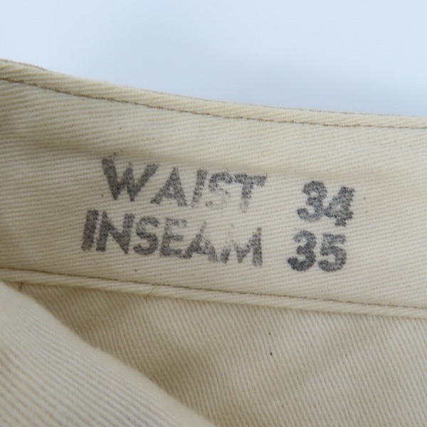 実際に弊社で買取させて頂いたBUZZ RICKSON'S/バズリクソンズ チノパンツ/ワークパンツ BR40025/34の画像 4枚目