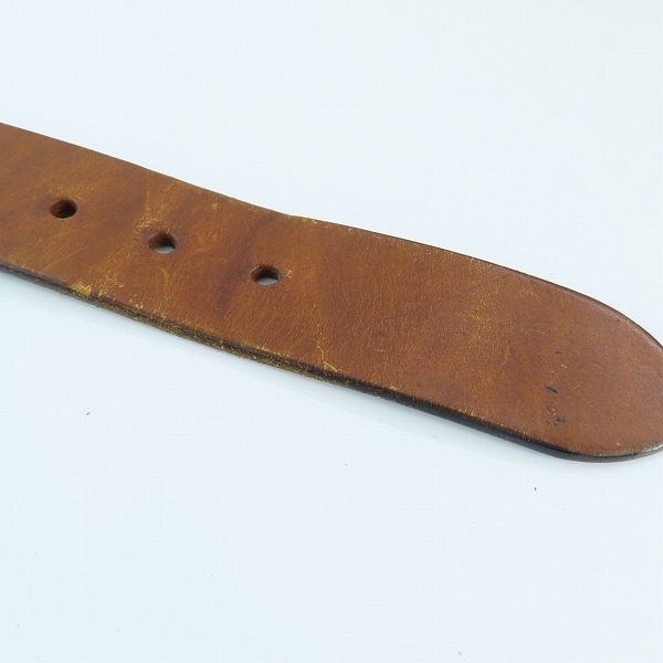 実際に弊社で買取させて頂いたFUNNY/ファニー OILING LEATHER HAND DYED ギャリソンベルト 30/75の画像 5枚目