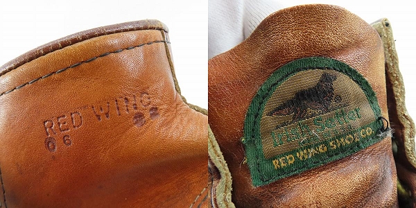 実際に弊社で買取させて頂いたRED WING/レッドウィング 半円犬タグ 875 アイリッシュセッター/7.5Eの画像 5枚目