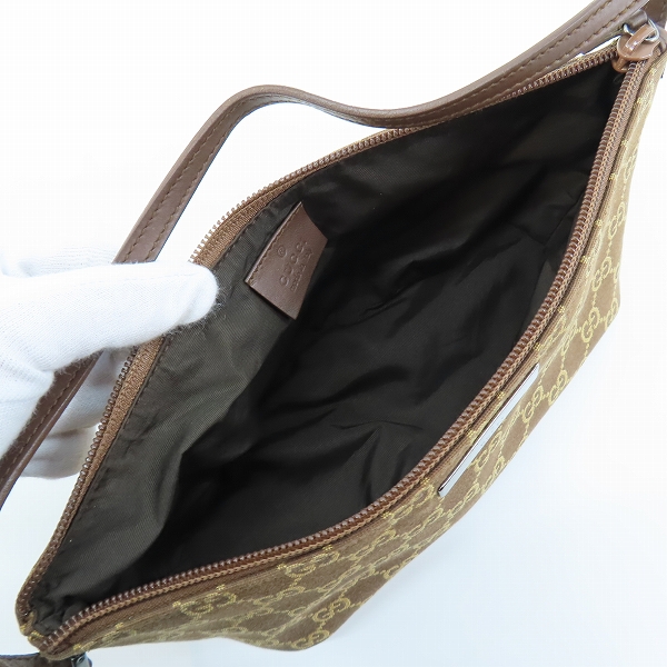 実際に弊社で買取させて頂いたGUCCI/グッチ GGキャンバス ハンドバッグ/アクセサリーポーチ 039 1103 2123の画像 3枚目