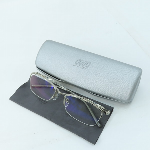 実際に弊社で買取させて頂いた999.9/フォーナインズ TITANIUM メタル メガネフレーム S-816Tの画像 8枚目