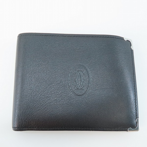 実際に弊社で買取させて頂いたCartier/カルティエ 二つ折り 財布 ブラック