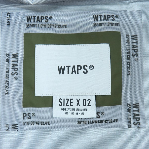 実際に弊社で買取させて頂いたWTAPS/ダブルタップス 22SS ナイロン タフタ 3レイヤー ジャケット 221BRDT-JKM02/02の画像 3枚目