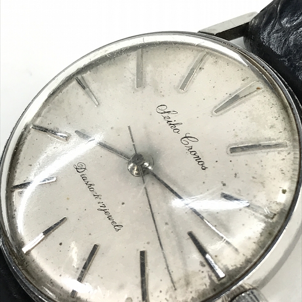 実際に弊社で買取させて頂いた【ジャンク】SEIKO CRONOS/セイコークロノス ヴィンテージ腕時計 J14048の画像 4枚目