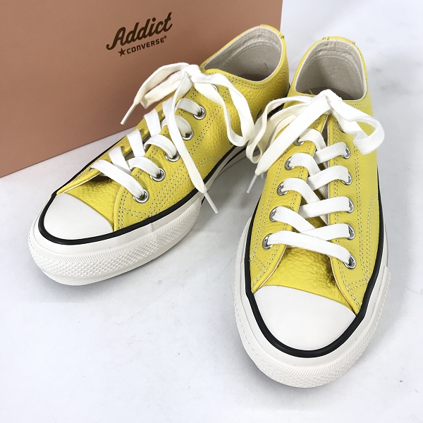 実際に弊社で買取させて頂いたCONVERSE/コンバース ADDICT/アディクト CHUCK TAYLOR LEATHER OX 1AD987/25.5