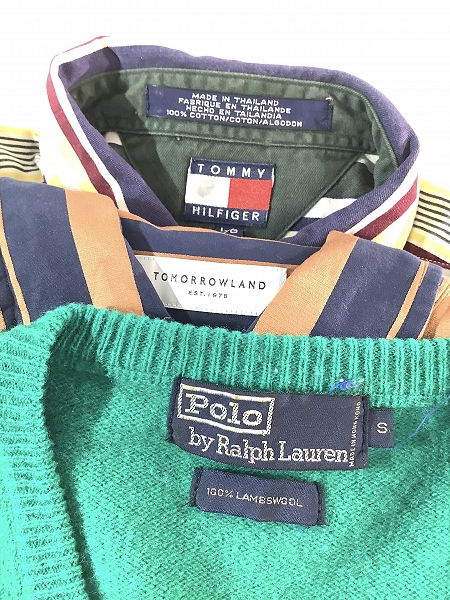 実際に弊社で買取させて頂いた【おまとめ】ポロラルフローレン/トゥモローランド/トミーヒルフィガー 他 長袖シャツ/半袖シャツ/長袖トレーナー 等の画像 1枚目