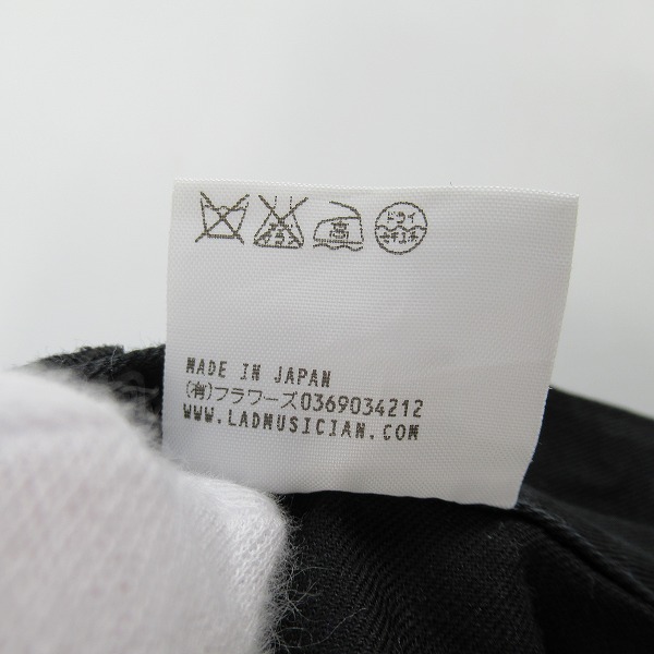実際に弊社で買取させて頂いたLAD MUSICIAN/ラッドミュージシャン ワイドパンツ 2216-506 /46の画像 6枚目