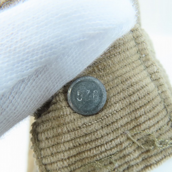 実際に弊社で買取させて頂いたLevis/リーバイス 80s ヴィンテージ 刻印536 白タブ コーデュロイパンツ ベージュ 519-1523 W33 L32の画像 6枚目