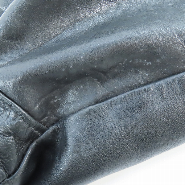 実際に弊社で買取させて頂いた【難有り】PERFECTO by Schott/パーフェクト バイ ショット ダブルライダースジャケット ブラック 42の画像 9枚目