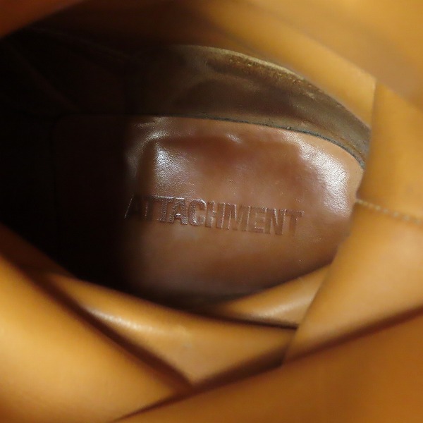 実際に弊社で買取させて頂いたKAZUYUKI KUMAGAI ATTACHMENT/カズユキクマガイ アタッチメント レザー スエード ブーツ ベージュ AA82-451/42.5の画像 5枚目