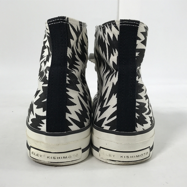 実際に弊社で買取させて頂いたELEY KISHIMOTO/イーリーキシモト 総柄 ハイカット スニーカーシューズ 26 の画像 1枚目
