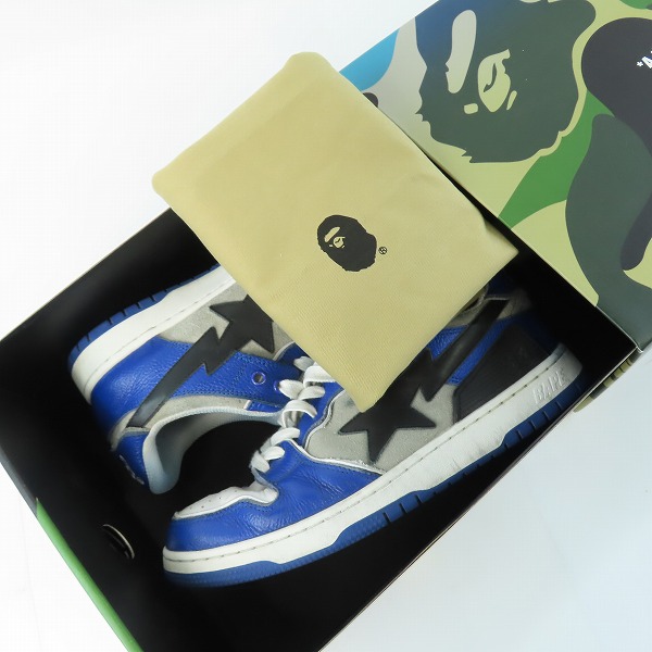 実際に弊社で買取させて頂いたA BATHING APE/アベイジングエイプ BAPE STA ローカットスニーカー OZX SH M191010/26の画像 8枚目