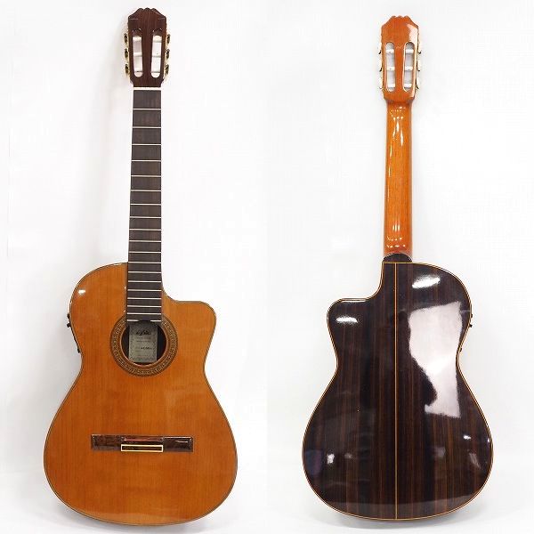 実際に弊社で買取させて頂いた★【弦無し】Aria/アリア AC50CE エレガット/ガットギター スペイン製の画像 1枚目