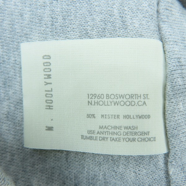 実際に弊社で買取させて頂いた【未使用】N.HOLLYWOOD×Champion/エヌハリウッド×チャンピオン REVERSE WEAVE ジップアップパーカー 911-08cs pieces /36の画像 3枚目