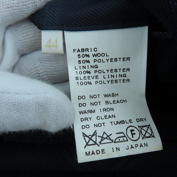 実際に弊社で買取させて頂いたEDIFICE/エディフィス チェック テーラードジャケット/44の画像 3枚目