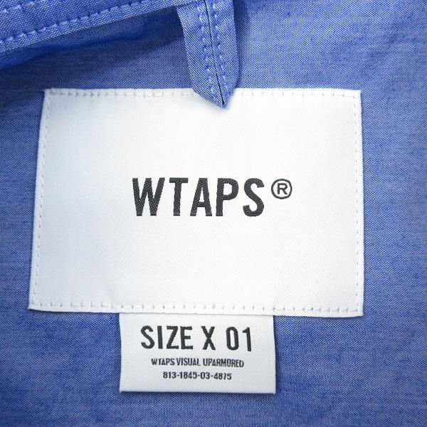 実際に弊社で買取させて頂いたWTAPS/ダブルタップス 23AW LS CTPL BROADCLOTH COOLMAX/長袖シャツ 232GWDT-SHM01/1の画像 2枚目