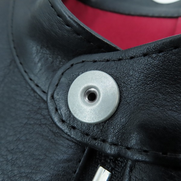 実際に弊社で買取させて頂いたISAMUKATAYAMA BACKLASH/バックラッシュ オリーチェイタリアンショルダーシングルライダース C1572-01/Mの画像 6枚目