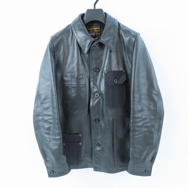 実際に弊社で買取させて頂いたeYe JUNYA WATANABE MAN×VANSON/ジュンヤワタナベ×バンソンン レザージャケット WO-J915 S