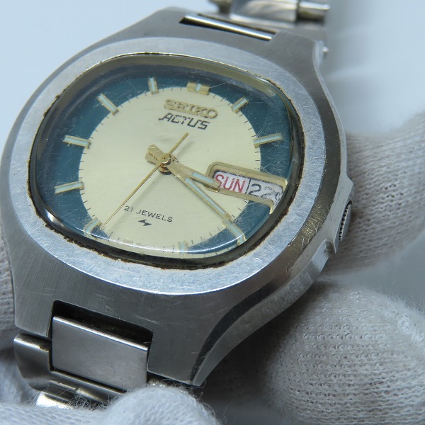 実際に弊社で買取させて頂いたSEIKO/セイコー 5 ACTUS 5アクタス 自動巻き 7019-5010 の画像 5枚目