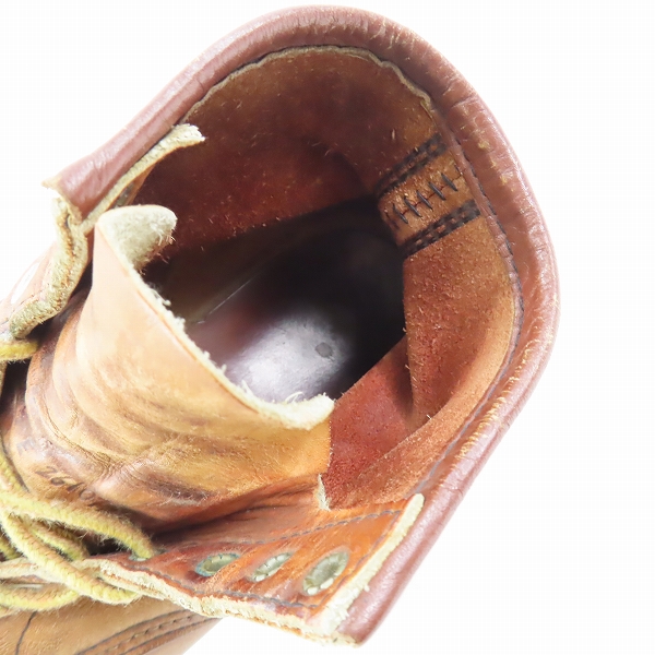 実際に弊社で買取させて頂いたRED WING/レッドウィング 半円犬タグ 875 アイリッシュセッター/7.5Eの画像 4枚目