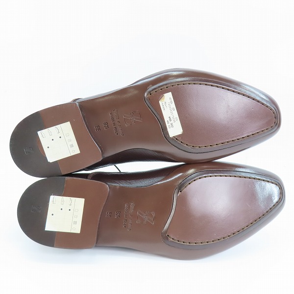 実際に弊社で買取させて頂いたErmenegildo Zegna/エルメネジルド ゼニア レザー ビジネスシューズ CA/02 AO132X 8.5EEの画像 2枚目