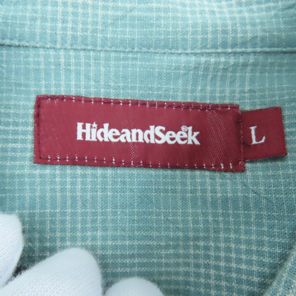 実際に弊社で買取させて頂いたHideandSeek/ハイドアンドシーク 長袖シャツ/フランネルシャツ/2点セットの画像 2枚目
