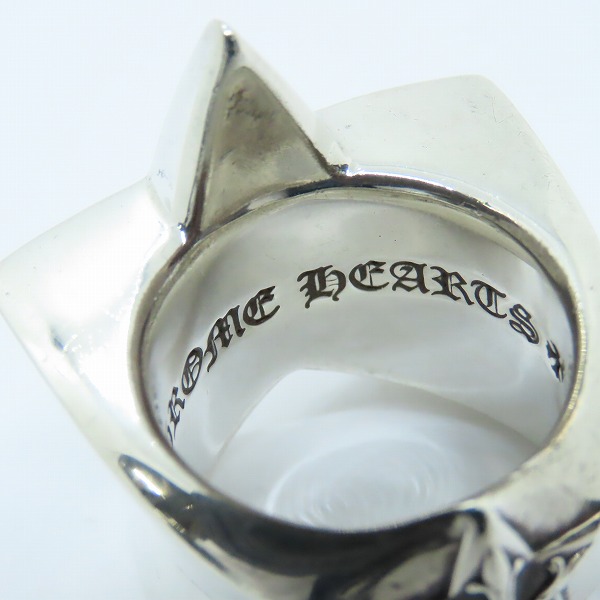 実際に弊社で買取させて頂いたCHROME HEARTS/クロムハーツ LARGE STAR RING/ラージスターリング/26-26.5号の画像 7枚目