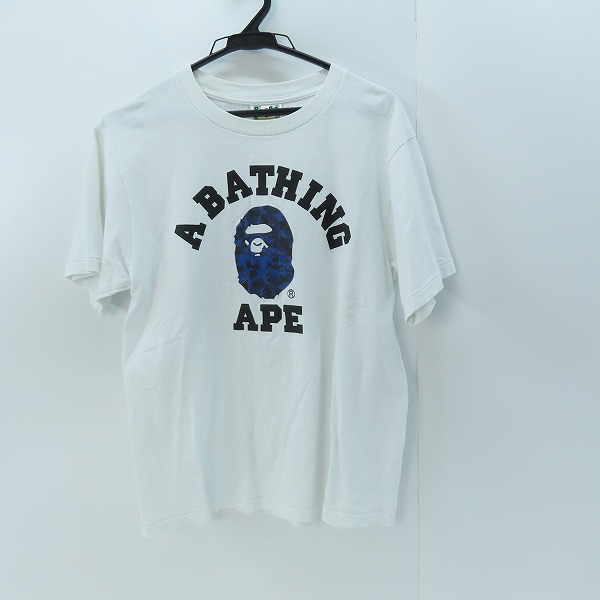 実際に弊社で買取させて頂いたA BATHING APE/アベイシングエイプ BAPE/ベイプ サル顔 プリント Tシャツ/S