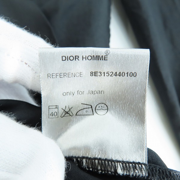 実際に弊社で買取させて頂いたDIOR HOMME/ディオールオム 長袖シャツ ブラック 8E3152440100 /37の画像 5枚目