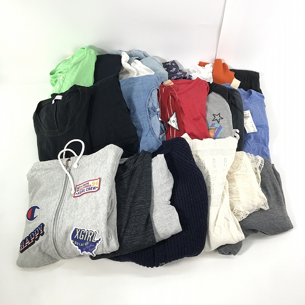 実際に弊社で買取させて頂いた【おまとめ】エックスガール/ステューシー/チャンピオン 他 ロンT/ースリーブ/半袖カットソー 等