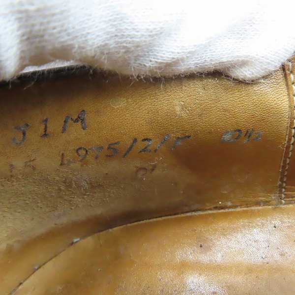 実際に弊社で買取させて頂いた CHEANEY/チーニー レザーシューズ ブラック/10.5の画像 5枚目