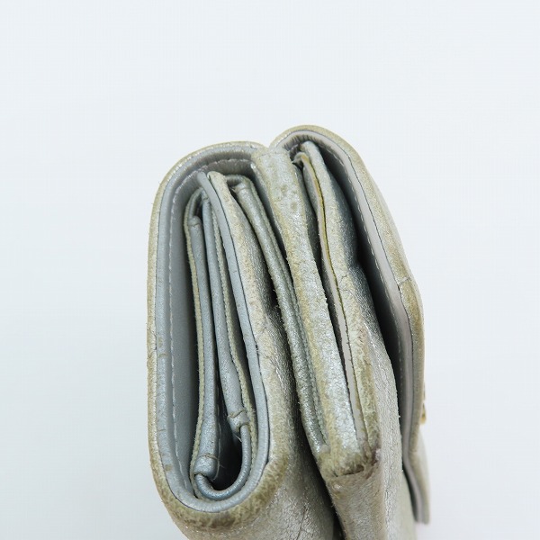 実際に弊社で買取させて頂いたCHANEL/シャネル キルティング 三つ折りコンパクトウォレット/財布の画像 7枚目