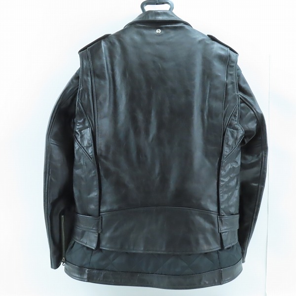 実際に弊社で買取させて頂いたacai×schott/サカイ×ショット 22AW Leather Blouson 2 サカイ ショット ライダース 22-02875M/3の画像 1枚目
