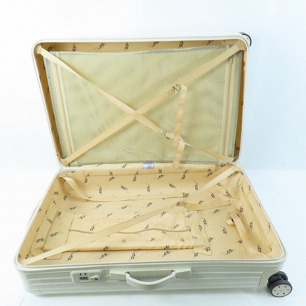 実際に弊社で買取させて頂いたRIMOWA×UNITED ARROWS/リモワ×ユナイテッドアローズ サルサ ECRU/エクリュ 4輪マルチホイール/キャリーケース 104L 895.43の画像 6枚目